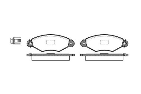 Колодки тормозные диск. перед. (Remsa) BMW 3f30 1F20 WOKING P7433.00