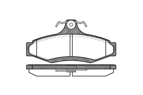 Тормозные колодки зад. Astra/Leganza/Nubira/Orion/Vectra (96-05) WOKING P7463.10