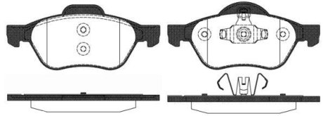 Гальмівні колодки пер. Megane/Scenic (03-21) WOKING P8623.10