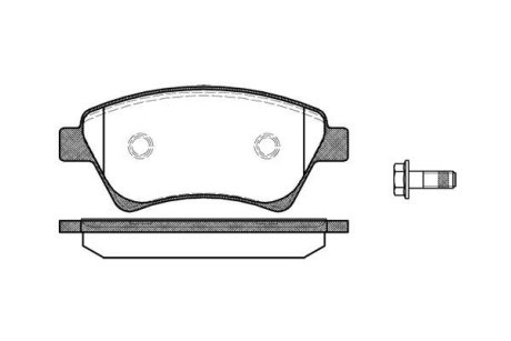 Гальмівні колодки пер. RENAULT KANGOO/MEGANE/SCÉNIC 1.5-2.0 01- WOKING P8763.00