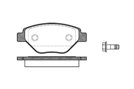 Гальмівні колодки пер. Megane (03-08) WOKING P8773.00