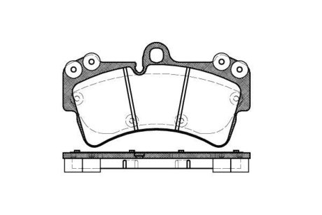 Колодки гальмівний диск. перед. (Remsa) Audi Q7 3.0 06-15,Audi Q7 3.6 06-15,Audi Q7 4.2 06-15 WOKING P8953.00