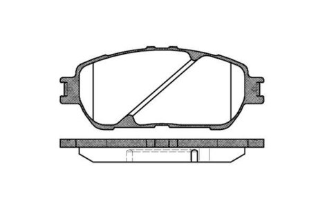 Тормозные колодки пер. Toyota Camry/Lexus ES 2.4-3.0 01-08 (ATE) WOKING P9983.00