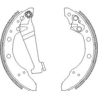 Колодки тормозные бараб. задн. (Remsa) Skoda Fabia (99>), (07>), (14>) / VW POLO (02>), (09>), (14>) WOKING Z4046.00