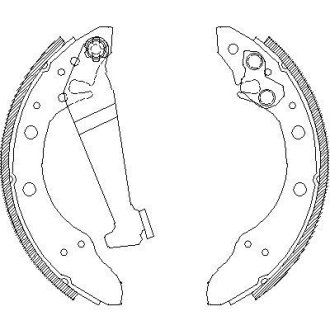 Колодки гальмівні. задн. (Remsa) Chery Amulet 1.3 03-10,Chery Amulet 1.5 03-10 WOKING Z4046.01