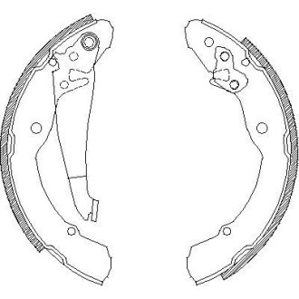 Колодки тормозные бараб. задн. (Remsa) Skoda Octavia I (99>), Octavia II (04>), Rapid (12>) WOKING Z4082.00