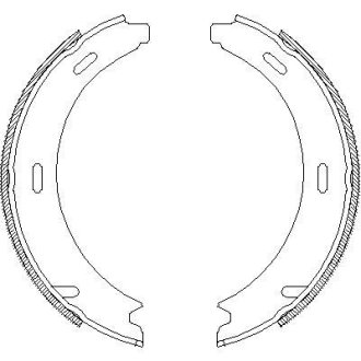 Колодки гальмівні. задн. (Remsa) Mercedes-benz A-class (w169) 1.5 04-12,Mercedes-benz A-class (w169) 1.7 04-12 WOKING Z4093.01