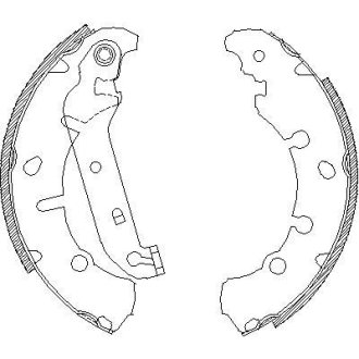 Колодки тормозные бараб. задн. (Remsa) Ford Fiesta v 1.25 01-10,Ford Fiesta v 1.3 01-10 WOKING Z4137.00