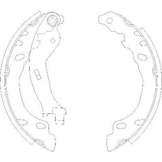 Колодки тормозные бараб. задн. (Remsa) Fiat 500 07> Panda 03> / Bosch ver. WOKING Z4158.00