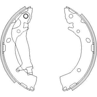 Колодки гальмівні. задн. (Remsa) Hyundai Getz 1,1-1,6i 1,5d WOKING Z4203.00