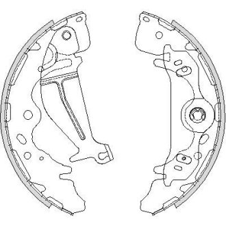 Колодки гальмівні. задн. (Remsa) Hyundai H-1 08> WOKING Z4219.00