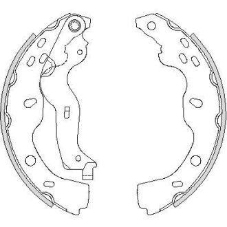 Колодки гальмівні. задн. (Remsa) Suzuki SX4 06-14,Fiat Sedici 06-14 WOKING Z4227.00 (фото 1)