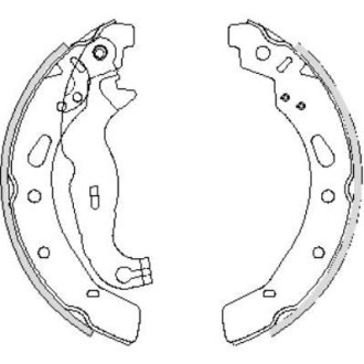 Колодки тормозные бараб. задн. (Remsa) Ford Fiesta 09> WOKING Z4242.00