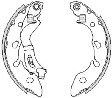 Колодки тормозные бараб. задн. (Remsa) Fiat 500 07> Panda 03> WOKING Z4249.00