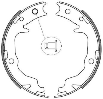 Колодки стояночного тормоза (Remsa) Mitsubishi ASX 10> Lancer X Outlander II WOKING Z4641.00