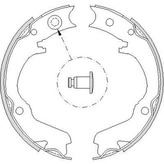 Колодки стояночного тормоза (Remsa) Subaru Legasy Outback 03>09 WOKING Z4734.00