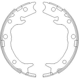 Колодки тормозные бараб. задн. (Remsa) Honda Accord vii 2.0 03-12,Honda Accord vii 2.2 03-12 WOKING Z4737.00