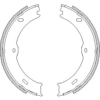 Колодки тормозные бараб. задн. (Remsa) Mercedes-benz Sprinter 35-t 1.8 06-,Mercedes-benz Sprinter 35-t 2.1 06- WOKING Z4746.00