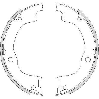 Колодки стоянкового гальма (Remsa) Chevrolet Captiva Antara WOKING Z4749.00