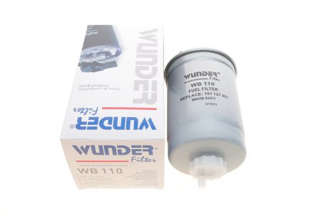 Фильтр топливный VW LT 2.4D/T3 1.6D/TD -88/Golf II -87 (без подогр.) WUNDER FILTER WB 110