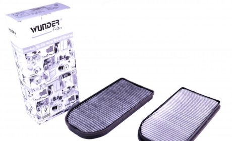 Фільтр салону BMW 7 (E38) 2.5tds-5.4i (вугільний) (к-кт 2 шт.) WUNDER FILTER WPK 208