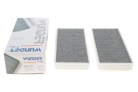 Фильтр салона MB E-class (W210) (к-кт 2шт.) (угольный) WUNDER FILTER WPK 701