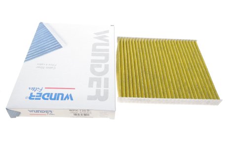 Фільтр салону Skoda Fabia/Roomster/VW Polo 99-10 (вугільний) WUNDER FILTER WPK 720 (фото 1)