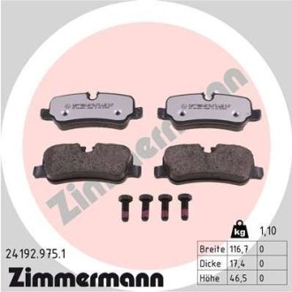 Колодки гальмівні дискові ZIMMERMANN 24192.975.1