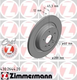 Тормозные диски задние ZIMMERMANN 430264420