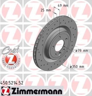 Диск гальмівний ZIMMERMANN 450.5214.52