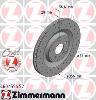 Гальмівні диски Sport ZIMMERMANN 460155652