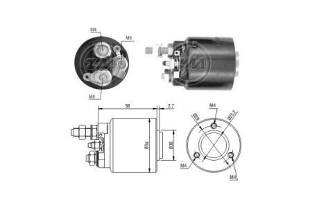 Втягивающее реле ZM ZM590